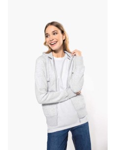 K-KA464-LADIES' FULL ZIP HOODED SWEATSHIRT 2